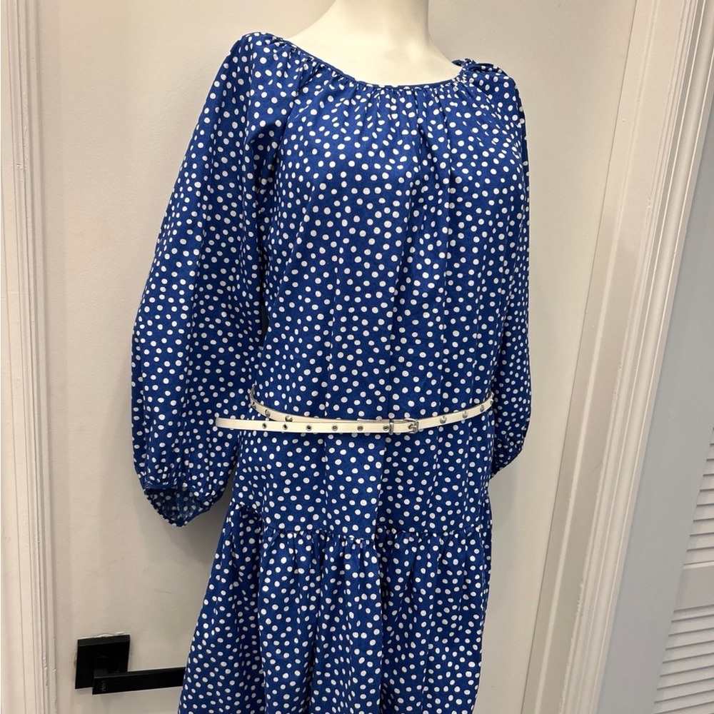 h&M Blue Polka Dot Mini Dress
100% cotton Small